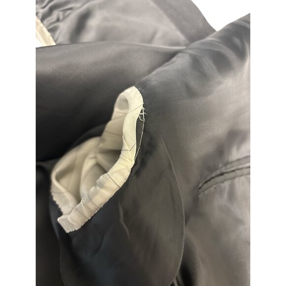 Canali Mens Gray Wool Two-Button Blazer Jacket Size 40R Made In Italy - Picture 9 of 14